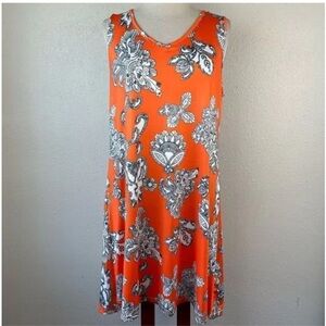 Sucrefas Women Sleeveless Dress Size Large Beach Vacation Resort Tropical